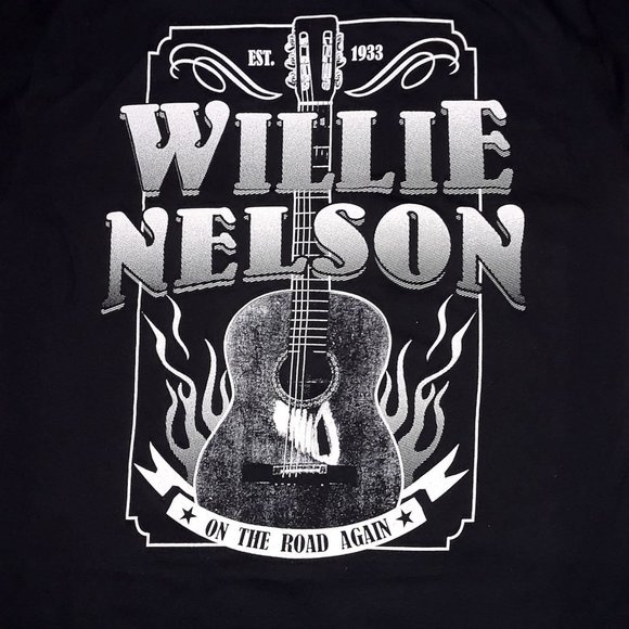 Willie Nelson On The Road Again country rock Official T-Shirt XL NWT - Picture 3 of 3